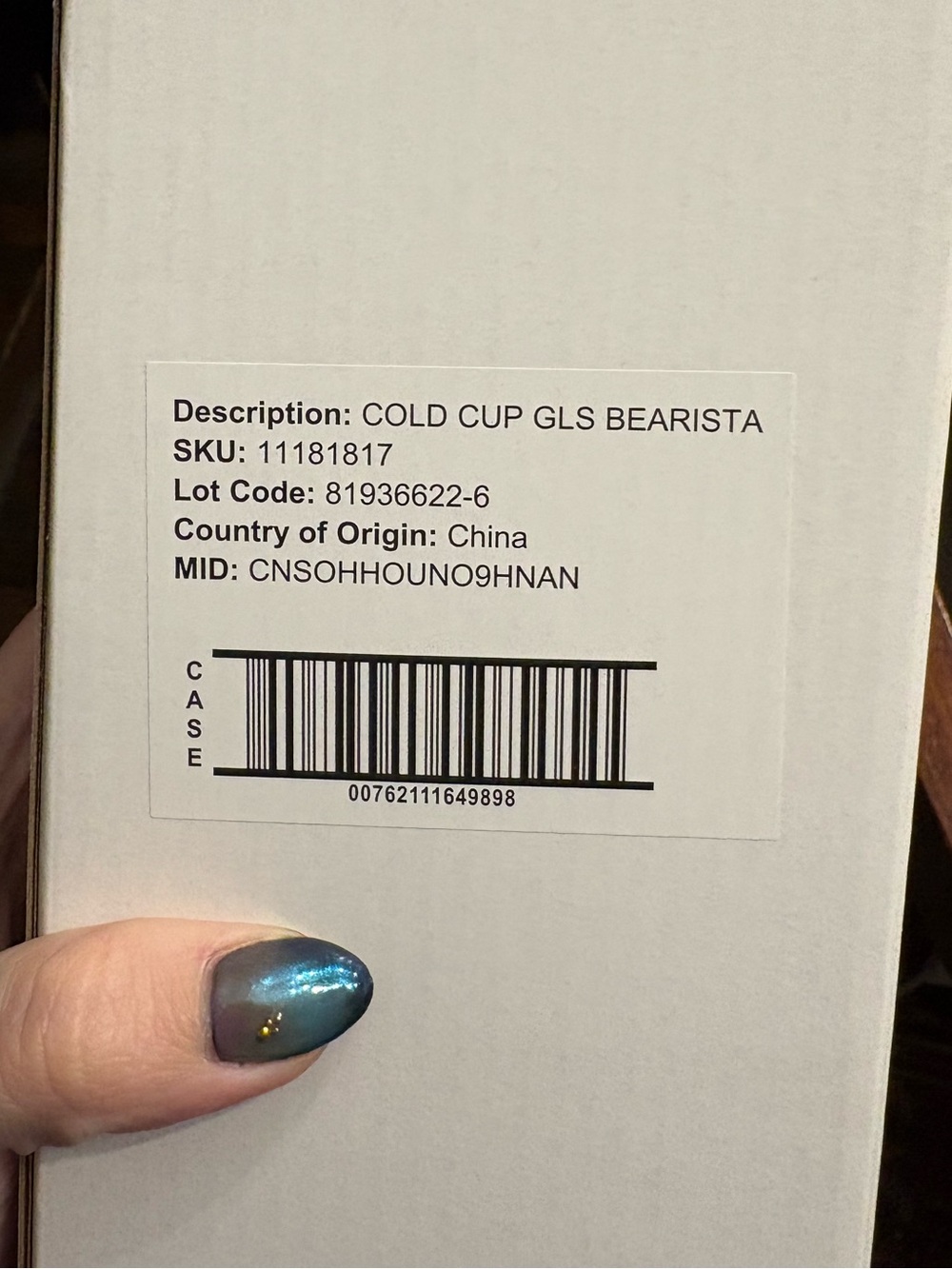 Starbucks Bearista Glass Cup with Straw - Picture 8 of 8